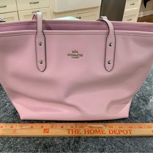 COACH pink tote
